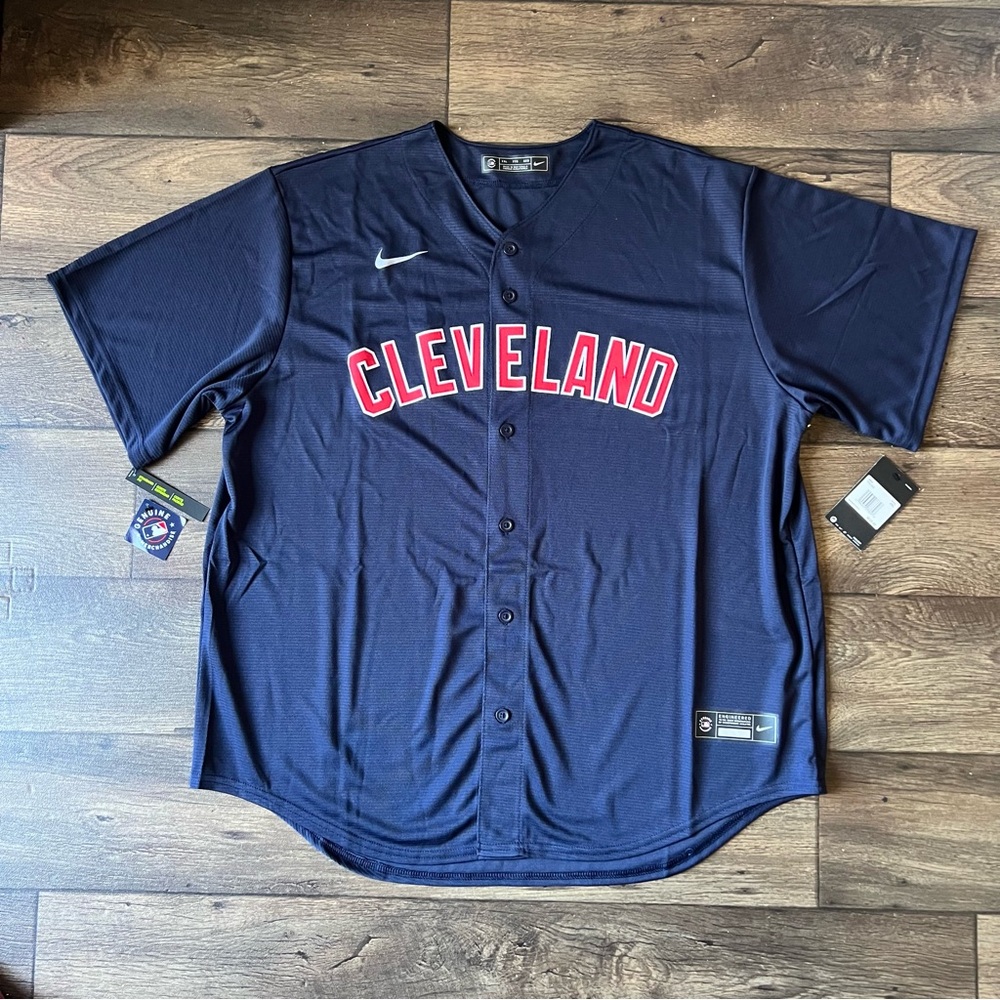 Nike Men's Cleveland Guardians Authentic Alternative Jersey Size 2XL
